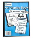 24 Pockets Black Presentation A4 Display Book Folder Folio for Professionals