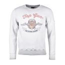 Sweater TOP GUN "Smoking Monkey TG20191034" Gr. 48 (S), grau (grey) Herren Sweatshirts