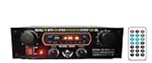 Zigshash Audio | 100 Watts Stereo 2 Channel Amplifier with Bluetooth| USB/SD Card | Radio | Aux