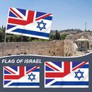 UNION JACK and ISRAEL FLAG 1/2pcs Polyester UK Israeli Home Garden Decor✨/ K2I4