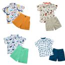 Boys Toddler Baby Outfits Set Kids Short Sleeve Shirts Pants Top Holiday Clothes