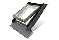 FENSTRO Skylight (45cm x 73cm) Access Roof Window with Integrated Flashing