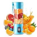 SB LUXE Portable USB Juicer Blender: Machine for Mixing, Grinding, and Blending All Fruits - Electric Mixer Grinder with Juicer Bottle