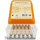 Incubators for Hatching Eggs - 36 Egg Incubator with Incubator Thermostat, Automatic Egg Turning and Humidity Control for Chicken, Duck, Quail and Other Poultry - TRIOCOTTAGE
