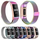 For Fitbit Charge 3 OR 4 Replacement Steel Milanese Wrist Band Strap Wristband