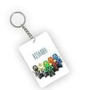 Mom's Charm - Keychain - Ninja Go Lego - Personalize with Name - MDF Material - 1.8 * 2.6 inches - Multi Color