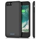 HETP Battery Case for iPhone 8Plus/7Plus 8500mAh,Upgraded Protective Rechargeable Extended Battery Pack for iPhone 7Plus Charging Case for Apple iPhone 8Plus Portable Power Bank (5.5 inch) - Black