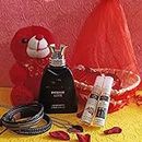 Menjewell Valentine Perfume Gift Set For Him| (Pack Of 3) Parfume Combo| 2 N Bracelet,1 N Pendant, 1 N Basket