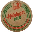 ALTER DDR BIERDECKEL Brauerei Meiningen Meininger Bier mit Impressum Bierfilze