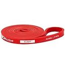 3DActive Pull Up Assist Band - Resistance Band for Strength Training, Powerlifting, Body Stretching, Crossfit. Free Exercise Guide. 10 to 35lbs - Red Band