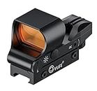 CVLIFE Reflex Sight, 1x28x40mm Red Dot Sight, 4 Adjustable Reticles Sight for 20mm Picatinny Rail, Red Dot Optics, Absolute Co-Witness
