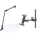 Hercules Stands DG107B Universal Mic and Camera Boom Arm & Stands DG307B 2-in-1 Tablet and Phone Holder