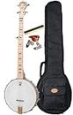 Deering Goodtime 5-String Openback Banjo Instrument Alley Package with Padded Gig Bag, Mute and Picks