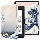 VOVIPO Case for 6.8” Kindle Paperwhite 11th Generation 2021- Premium Lightweight Book Cover with Auto Wake/Sleep for Amazon Kindle Paperwhite 2021 Signature Edition E-reader-Sea Wave