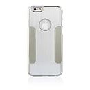 Gioia Bazaar Case for Apple iPhone 6 6S Plus,Luxury Steel Aluminium with Design W/Chrome Snapon Hard Cover for Apple iPhone 6 6S Plus(Silver)