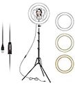 upReale 11" inch LED Ring Light with 7 Ft Tripod Stand Combo 3 color modes Dimmable Lighting For Photo-shoot Video Live Stream Makeup Videos and Camera Clip Setup (11 Inch Light & 7 Feet Tripod)