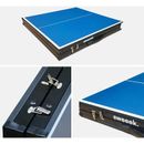 Indoor Mini-Tischtennisplatte 150x75cm + Zubehör - Blau - Sweeek
