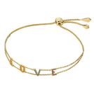 Michael Kors MKC1155AY710 Bracelet Charms 925 Sterling Gold Plated New