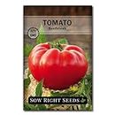 Sow Right Seeds - Beefsteak Tomato Seeds for Planting - Non-GMO Heirloom Packet with Instructions to Plant a Home Vegetable Garden - Indeterminate, Super Large and Bright Red Fruits (1)