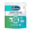 Dr. Beckmann MAGIC LEAVES Laundry Detergent Sheets NON-BIO , Convenient and pre-dosed laundry detergent sheets , Dissolvable climate neutral and easy to use , 25 sheets