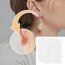 Sichumaria 60 Pcs Ear Lobe Support Patches:Invisible Earring Lobe Support Patches Earring Sticker for Heavy Earrings Stabilizers Large Earrings Support Patches Prevents Tears Reduces Strain