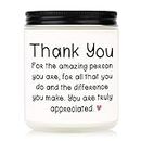 BAUBLEDAZZ Thank You Gifts for Women, Thank You Candle- Handmade Lavender Natural Soy Wax Candle (7oz)- Appreciation Gifts for Friends, Coworker, Employee, Hostess Gifts