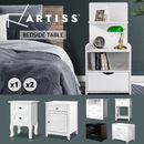 Artiss Bedside Table Drawers Side Table Storage Cabinet Nightstand White Gloss
