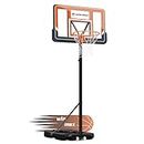 WIN.MAX Basketball Hoop Outdoor 3.8-10ft Adjustable Height, 44inch Backboard, Swimming Pool Basketball Hoop & Goal for Kids/Adults Indoor/Outdoor