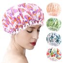 Floral Patterned Hair Care Hat Shower Headphones Cap ▼