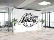 Adesivo decalcomania vinile Los Angeles Lakers basket NBA finestra da parete auto bambini