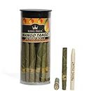 King Palm Flavors Mini Size Cones - 20 Count Tube - Terpene Infused - Squeeze & Pop Pre Rolls - Organic Flavored Pre Rolled Cones - King Palm Flavors Cones - (Mango Tango)