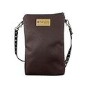 Tainada Cross Body Smartphone Pouch, Universal Crossbody Outdoor Shoulder Travel Cell Phone Wallet Purse Bag for iPhone 8,8 Plus,X, Samsung Galaxy S9+, Note 8, Sony Xperia, Xiaomi, Huawei (Brown)