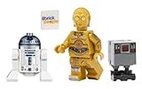 LEGO Star Wars: R2-D2 and C-3PO Minifigures with Gonk Droid (GNK)