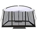 BACKYARD EXPRESSIONS PATIO · HOME · GARDEN 11' x 9' Screen Tent - Black Screen House for Backyard, Camping, Picnics and Tailgating - 914892