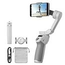 DJI OSMO Mobile SE Intelligent Gimbal 3-Axis Phone Gimbal Portable and Foldable for Android & iPhone with ShotGuides Smartphone Gimbal with ActiveTrack 5.0 Vlogging Stabilizer YouTube Video, Grey