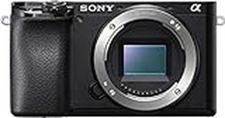 Sony Alpha ILCE 6100 24.2 MP Mirrorless Digital SLR Camera Body only | APS-C Sensor | Fast Auto Focus, Real-time Eye AF, Real-time Tracking | 4K Vlogging Camera - Black