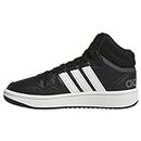 adidas Unisex Kids Hoops Mid 3.0 K Sneaker, Core Black Ftwr White Grey Six, 12 UK Child