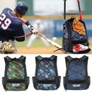 Baseball Softball Bat Backpack Sport Bag w Shoes Compartment / Fence Hook Hold