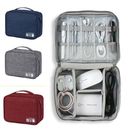 USB Travel Cable Organizer Bag Electronic Accessories Drive Case Storage Charger
