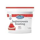 Satin Ice Holiday Red RTU Buttercream Frosting - 1lb Pail