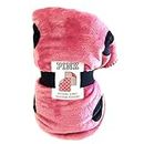 Victoria's Secret PINK Cozy Reversible Blanket (Soft Begonia)