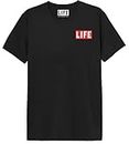 Life Magazine Melifemts010 T-Shirt, Nero, L Uomo