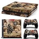 PS4 Skin for Console and Controllers by ZOOMHITSKINS, Same Decal Quality for Cars, War Marine Soldier Sniper Camouflage Submachine, Durable, Bubble-free, Goo-free