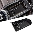 TTCR-II Compatible with Centre Console Storage Box B_enz C Class W205 2015-2021 and GLC Class W253 2016-2022, Car Center Console Organizer Accessories C Class Hidden Armrest Storage with Tray