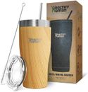 Healthy Human 32 Oz Tumbler Travel Cruiser Cup with Straw | Golden Oak