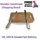 New Wooden Medium Chopping Board with Handle Handmade Home Kitchen Cutting Board