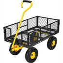 1100lbs Garden Carts Heavy-Duty Yard Mesh Wagon Cart Steel Lawn Utility Cart
