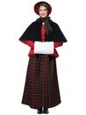 Holiday Caroler Woman Christmas Victorian Olden Day Nativity Womens Costume