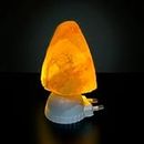 Global Aroma Natural Himalayan Rock Salt Plug in Lamp for Vastu, Feng Shui, Healing, Peace & Harmony, Gifting (Natural/Orange)
