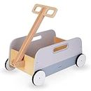 Mamabrum, Spielzeugwagen aus Holz – Anhänger ziehbar, fördert die Entwicklung der Motorik des Kindes, hohe Stabilität, multifunktional